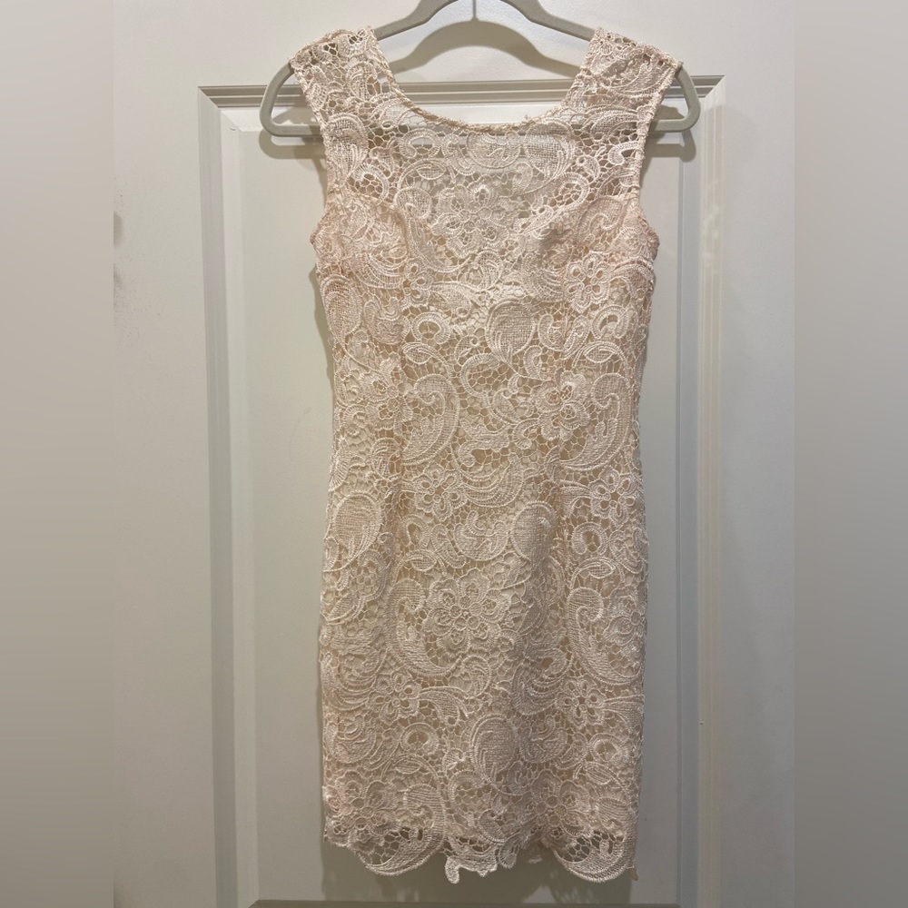 Francesca’s Crocheted Lace Dress - Ivory